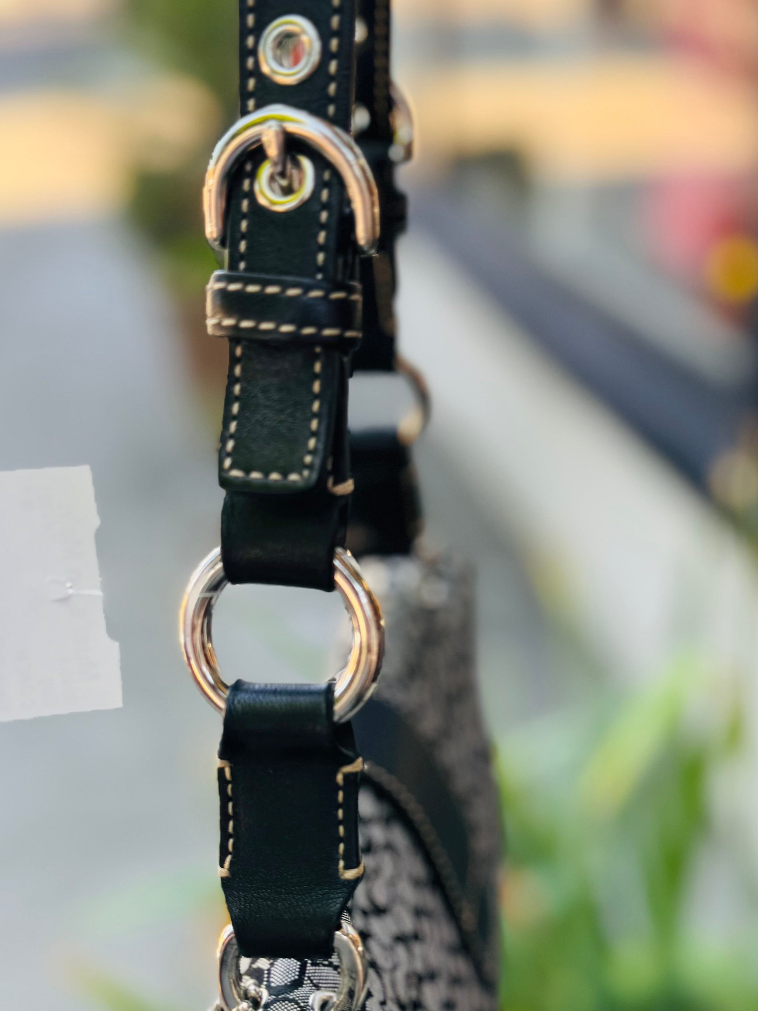 COACH Canvas Signature Kelly Vintage Y2K Shoulder Bag
