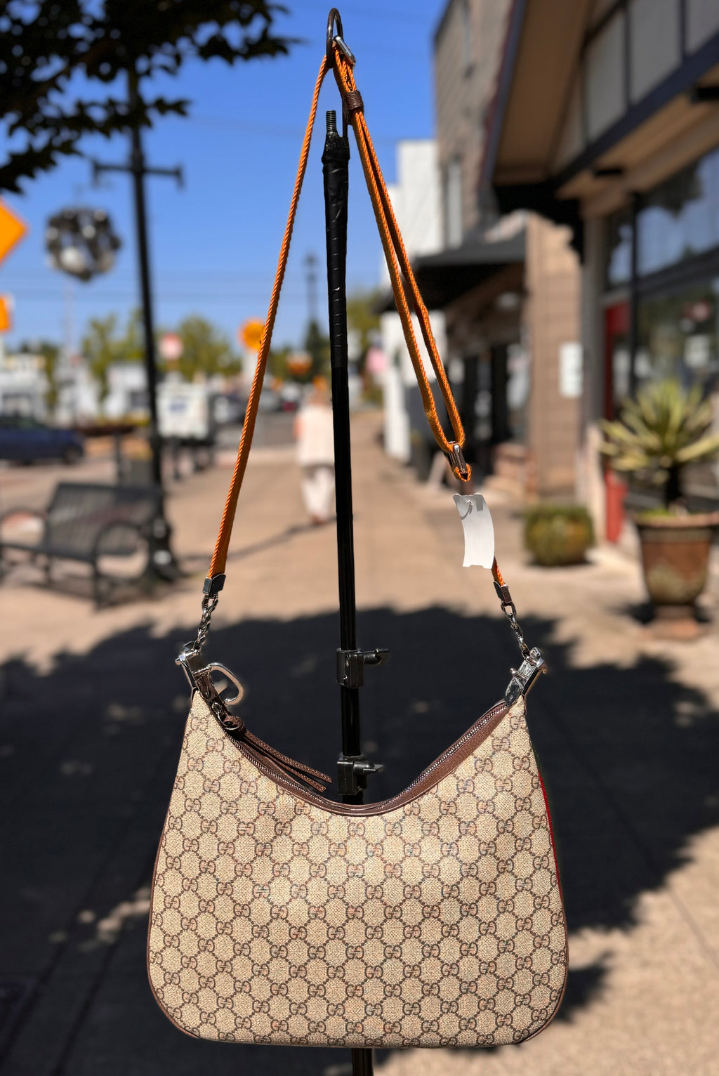 GUCCI Monogram Canvas GG Supreme Attaché The Office Shoulder Bag