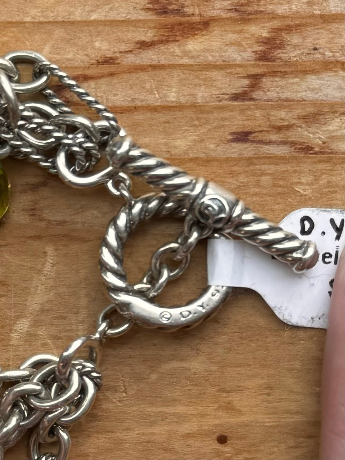 DAVID YURMAN Sterling Silver Multi Strand Mixed Gemstone Bracelet