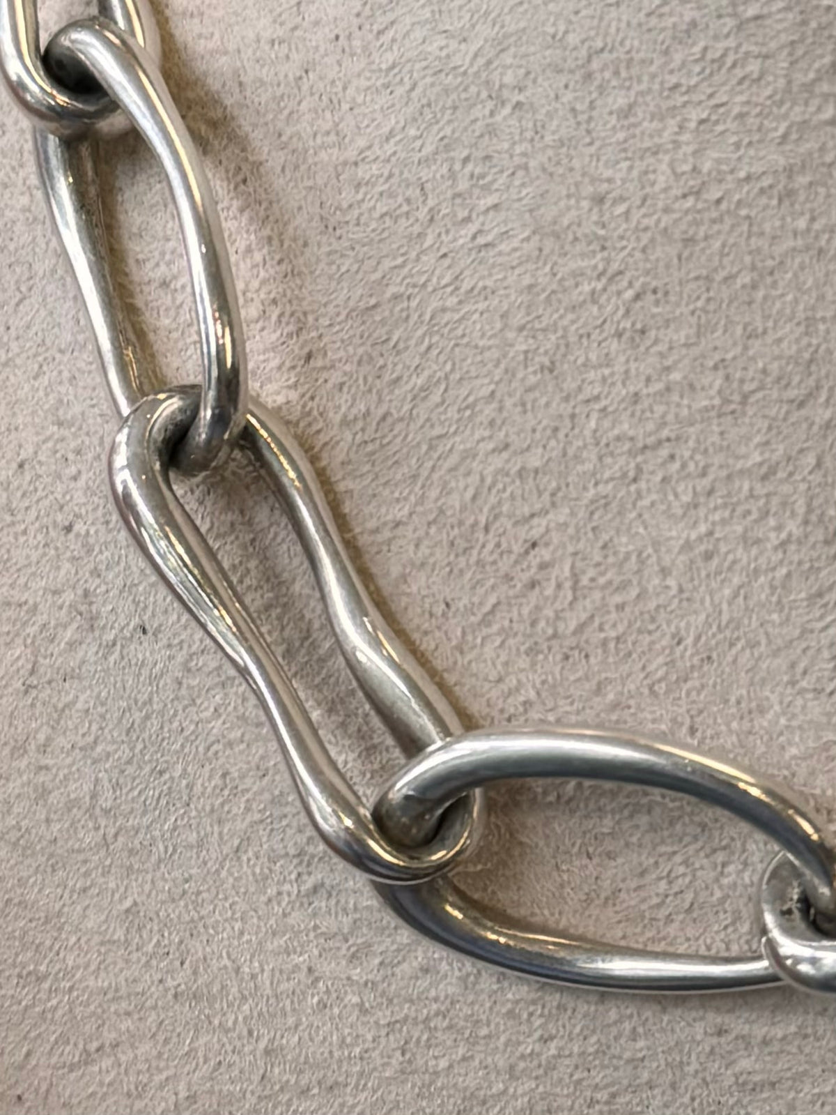 Julie Vos Sterling Silver Oblong Link Necklace