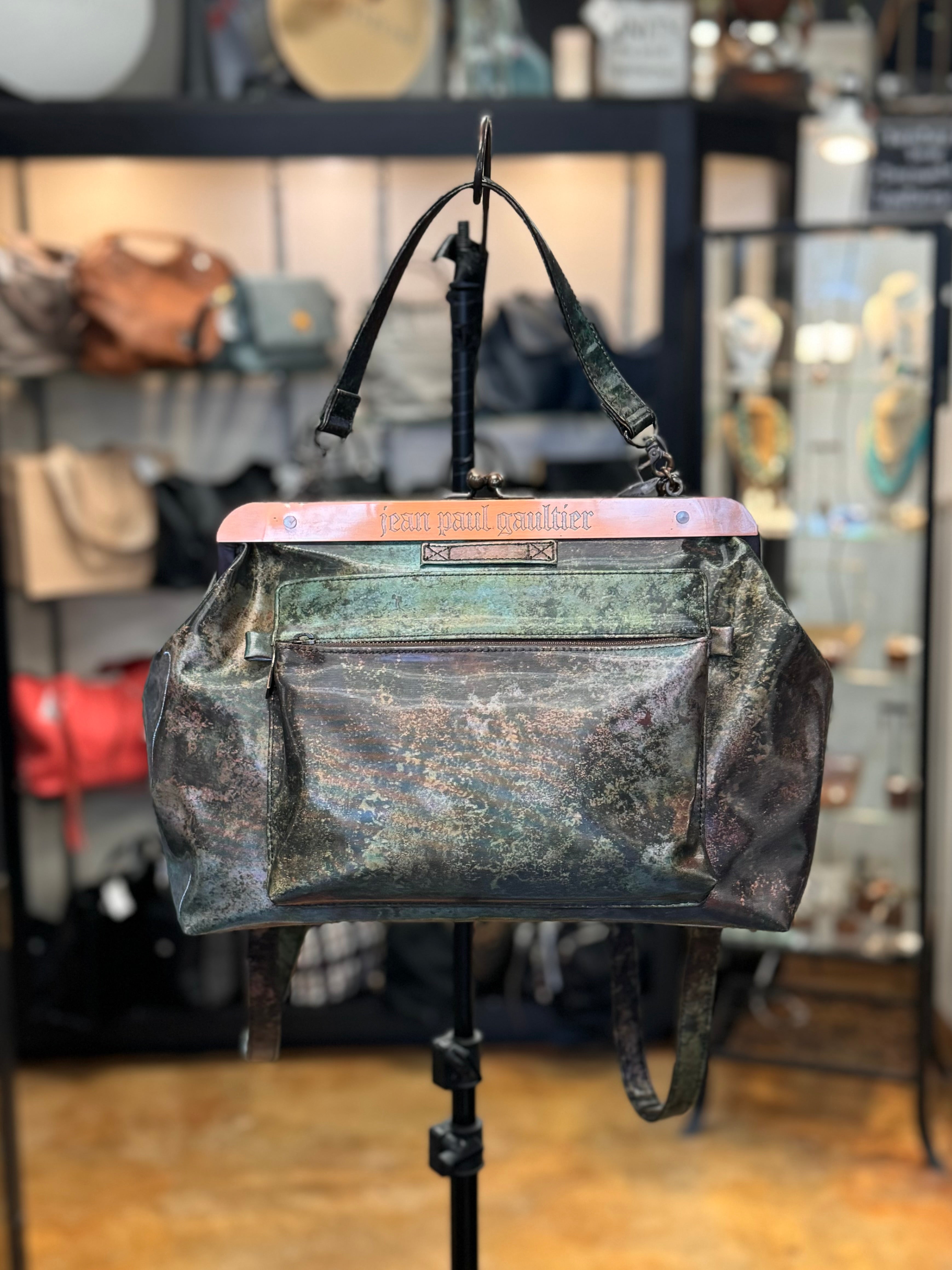 Vintage 90’s Jean Paul GAULTIER Kiss Lock V Cyber Line Bag