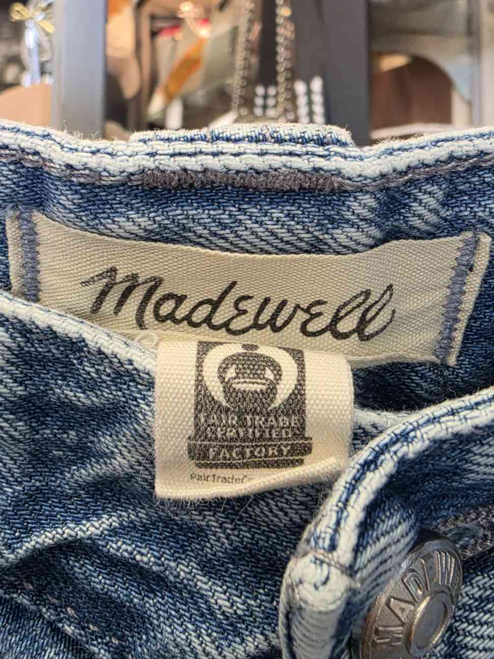 Madewell The Darted Barrel Leg Jean Sz. 27