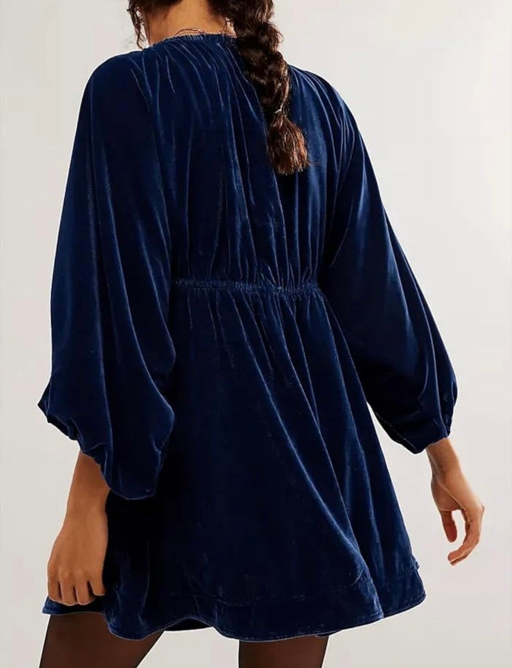 Free People Portia Velvet Mini Dress - Medium