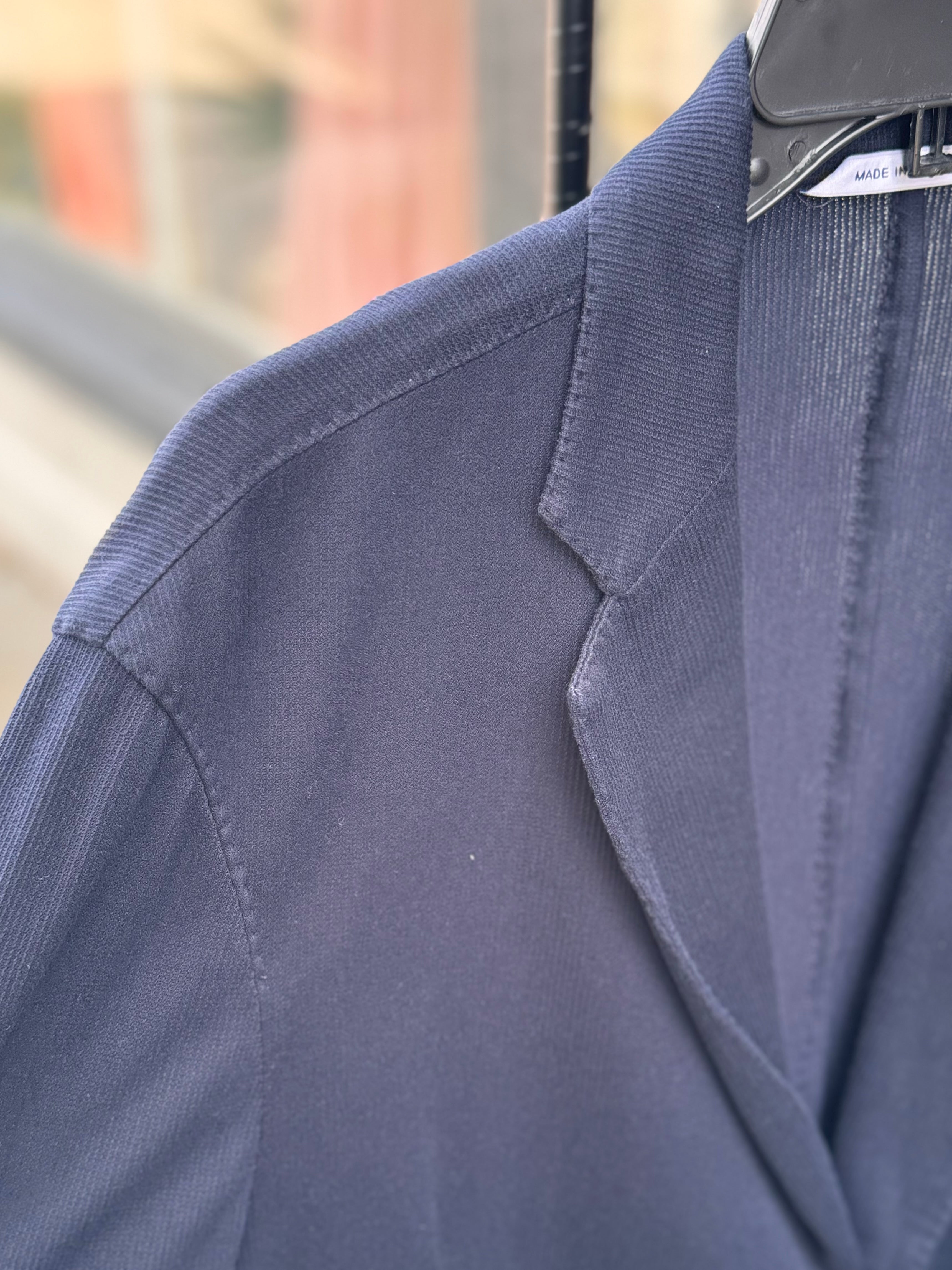 ARMANI COLLEZIONI Men’s Navy Tailored Soft Stretch Blazer Sz. 42