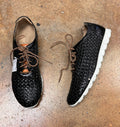 DONALD PLINER Black Woven Leather Men’s Sneakers Sz. 10 1/2