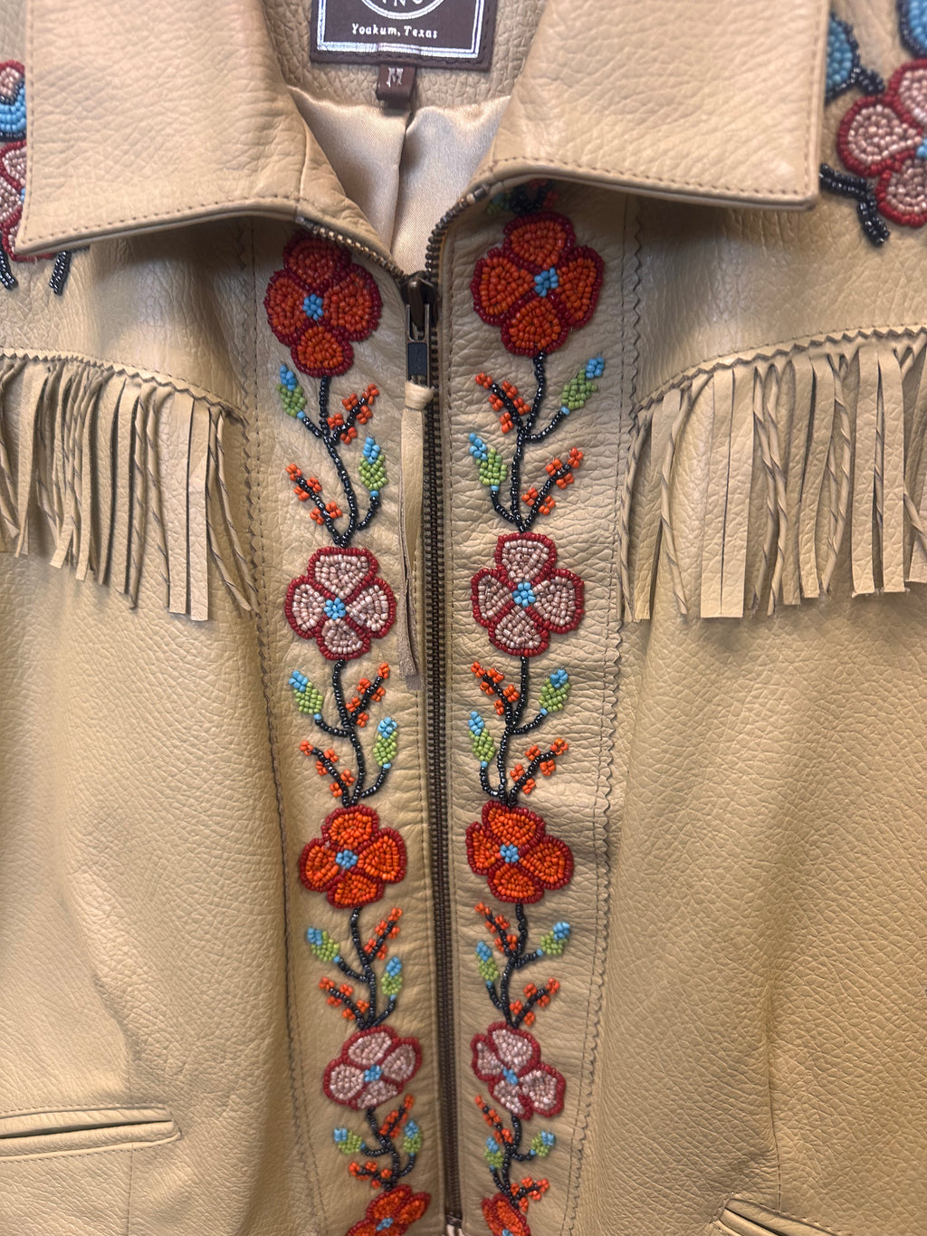 Vintage 80’s DOUBLE D RANCH  Leather Fringe Western Jacket Medium
