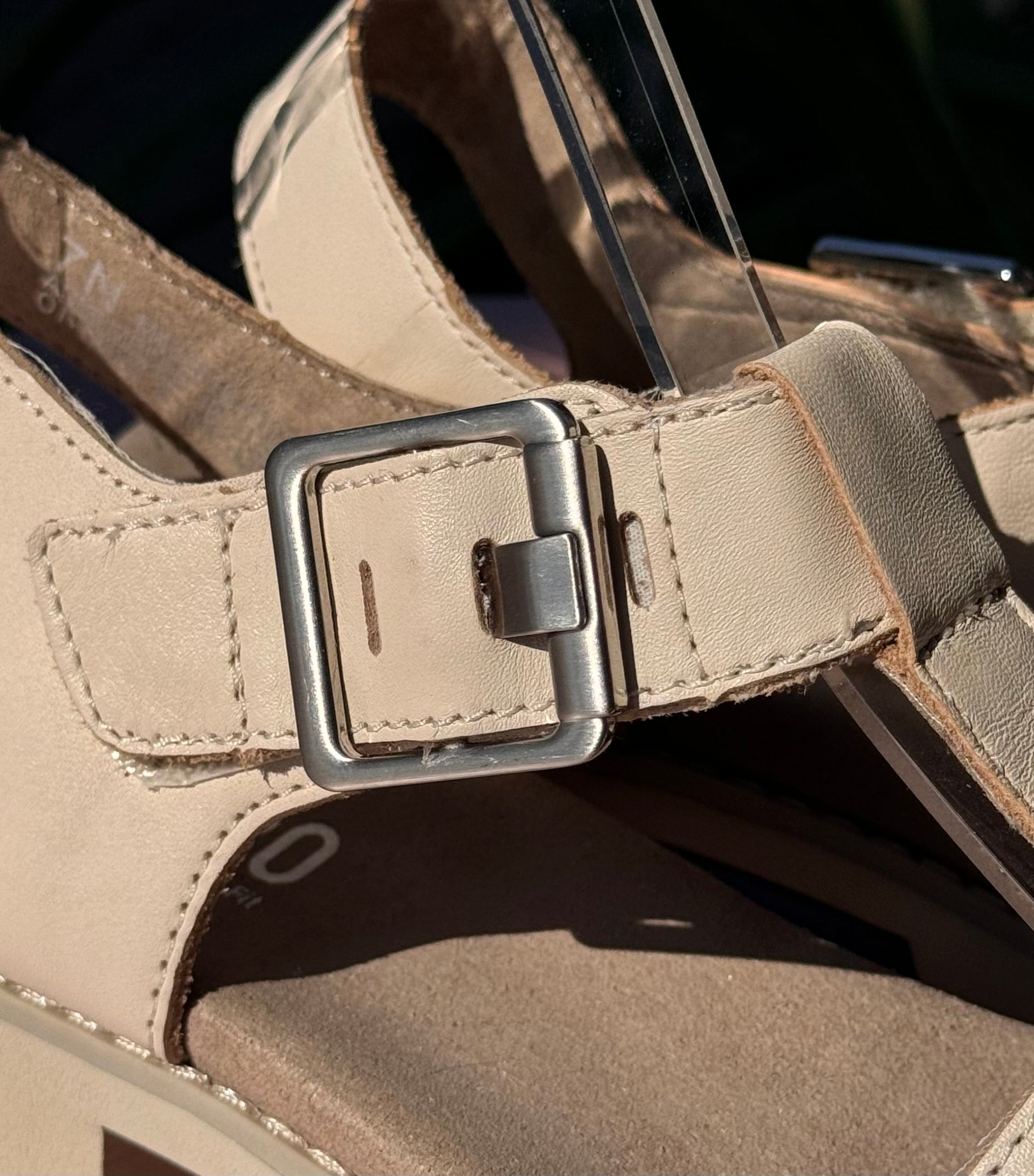 munro Mel Leather Slingback Sandals Sz. 7