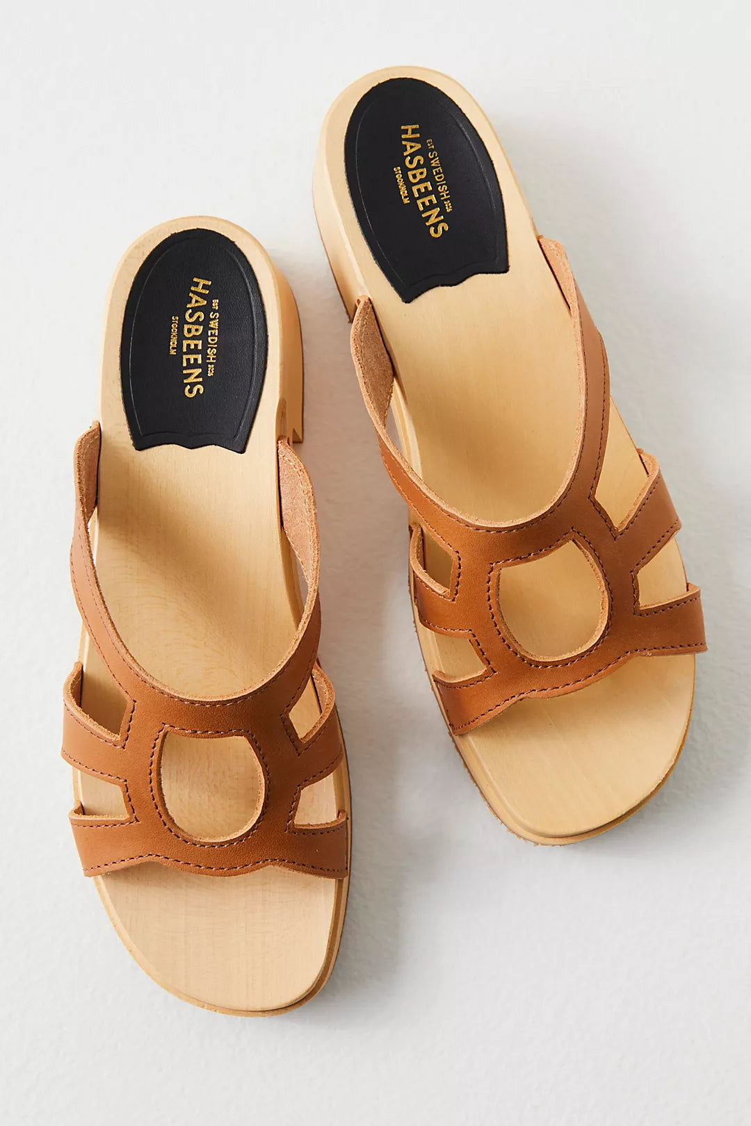 SWEDISH HASBEENS Luxury Slipper Wooden Clogs Sz. 40 / 10