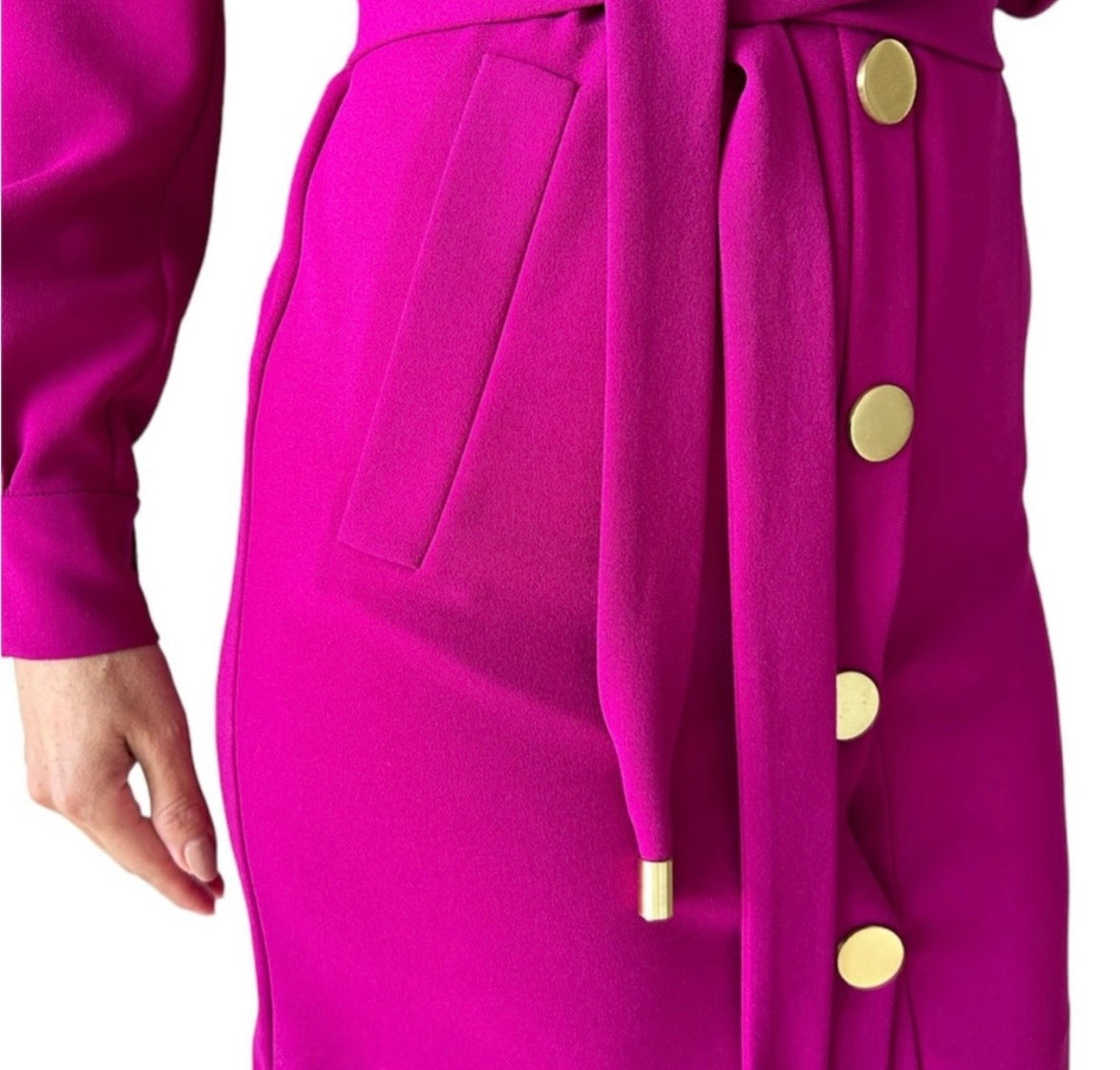 Diane Von Furstenberg Tunic Shirt Dress in Vibrant Berry Sz. 2
