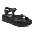 VIONIC Black Leather Espadrille Ankle Strap Sandals Sz. 9 1/2 w/Box!