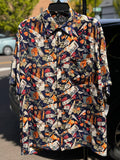 Vintage 90’s Men’s Nicole Miller Ca Del Sol 100% Silk Shirt Medium