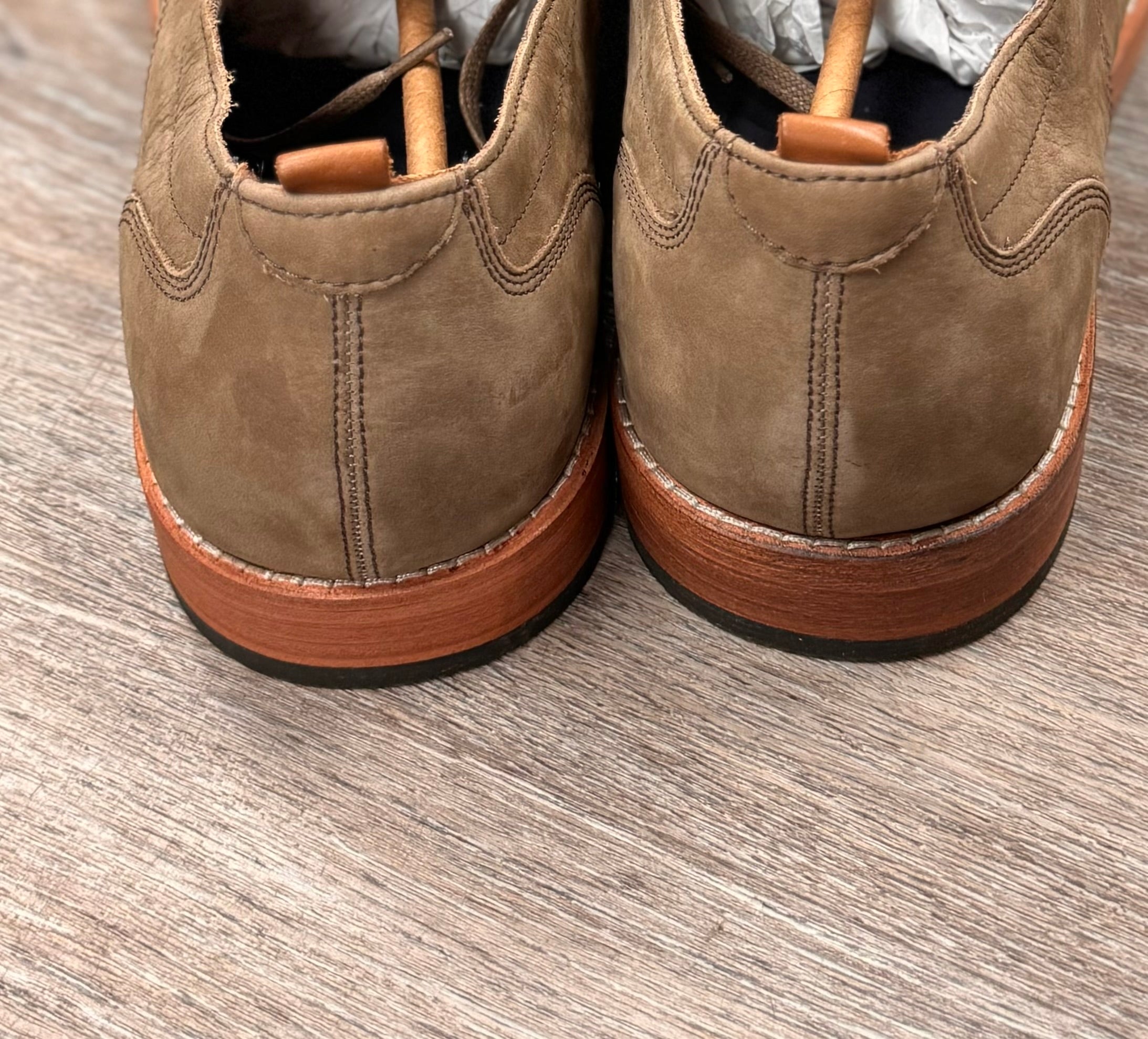 COLE HAAN Men’s Tan Feathercraft Grand Blucher Shoes Sz. 13 NEW!