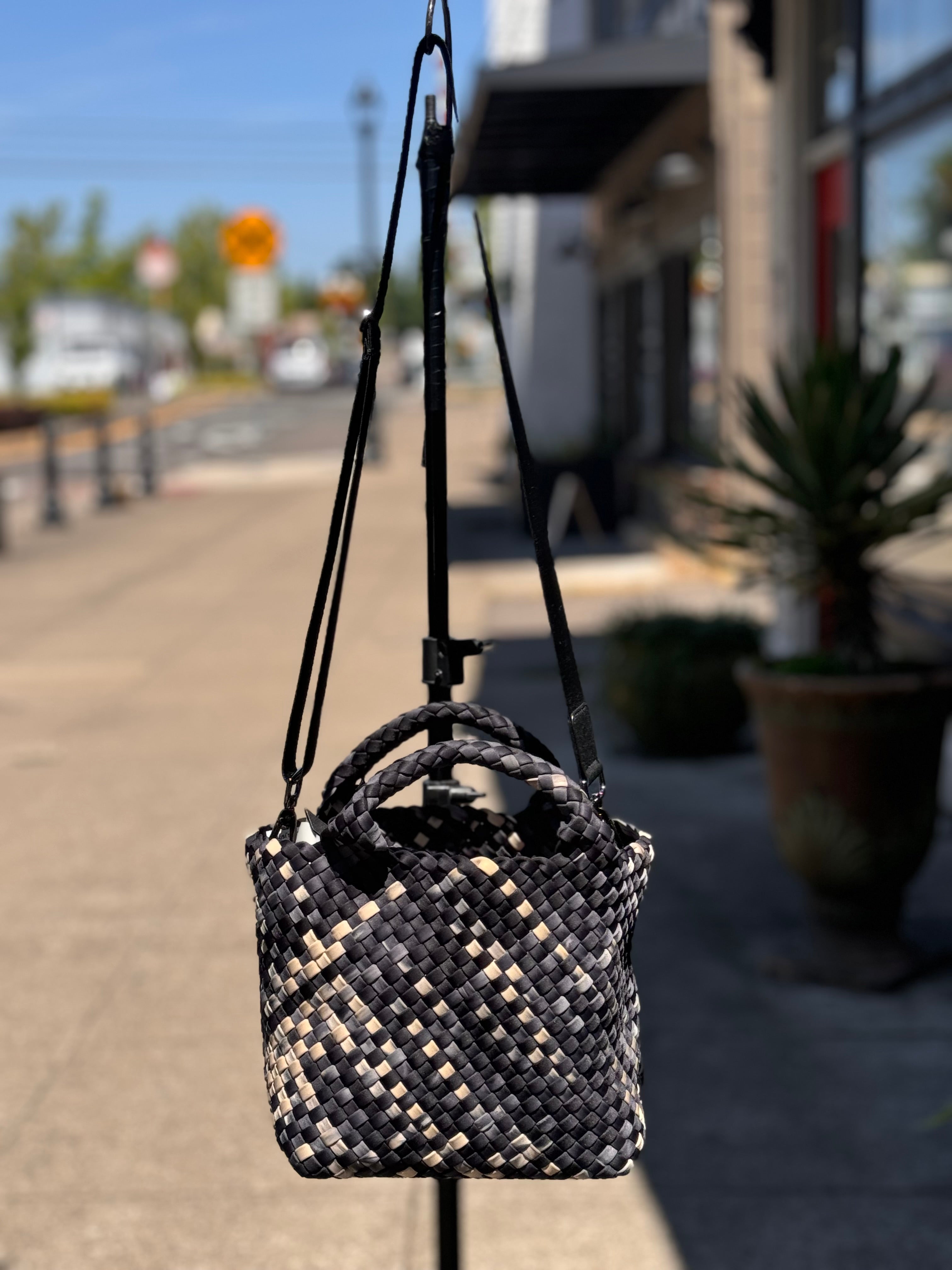 NAGHEDI St. Barry’s Watercolor Small Woven Tote Bag w/Wallet