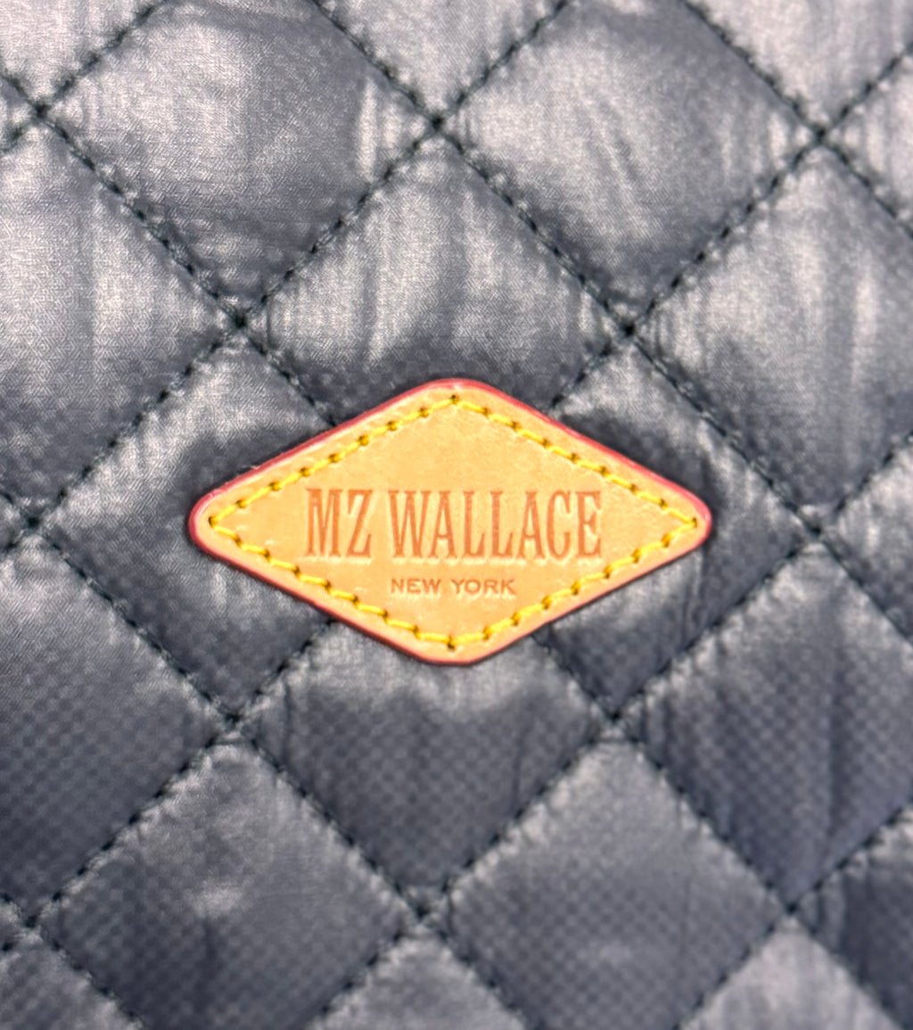 MZ WALLACE Black Nylon Quilted Box Tote