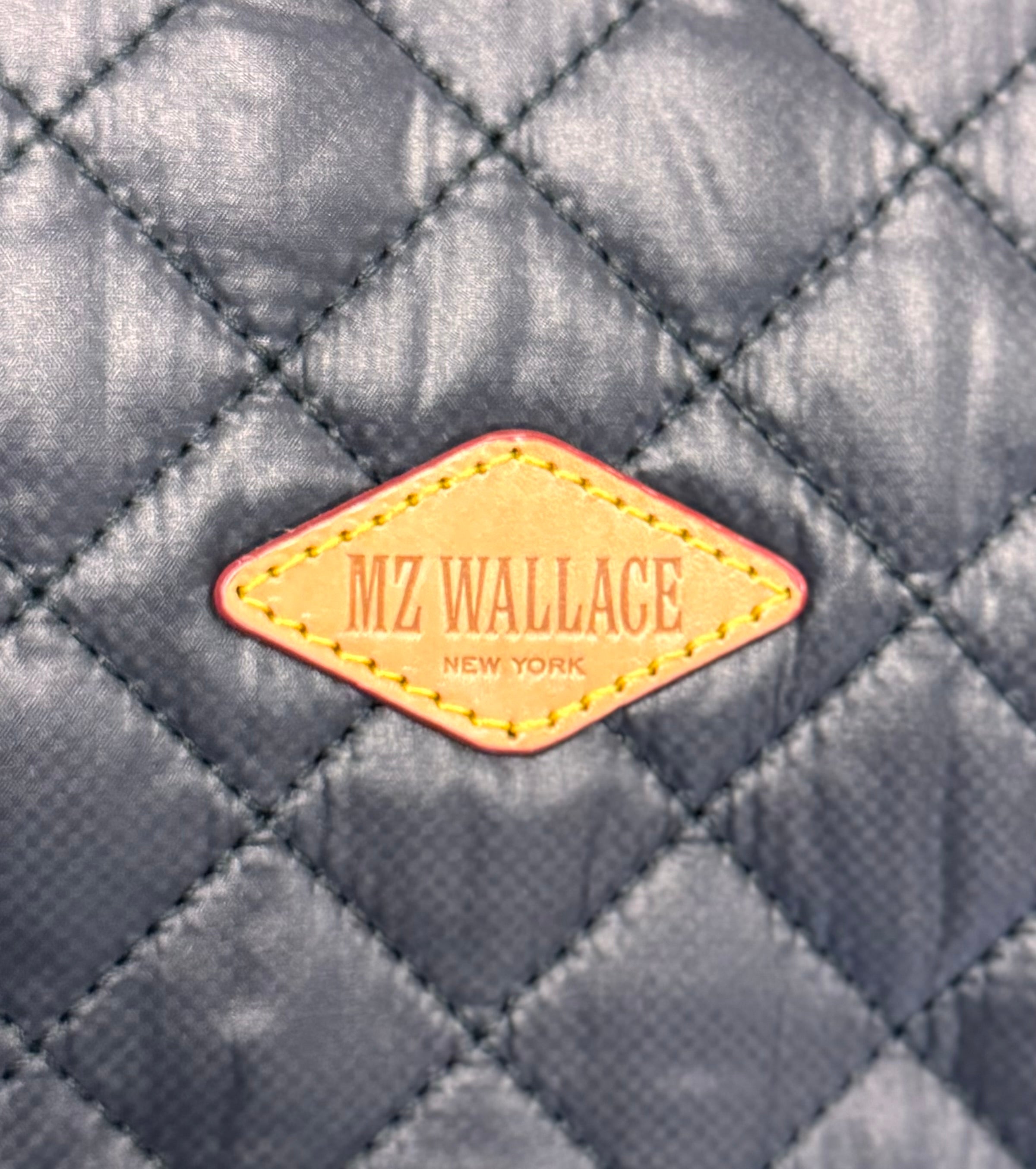 MZ WALLACE Black Nylon Quilted Box Tote