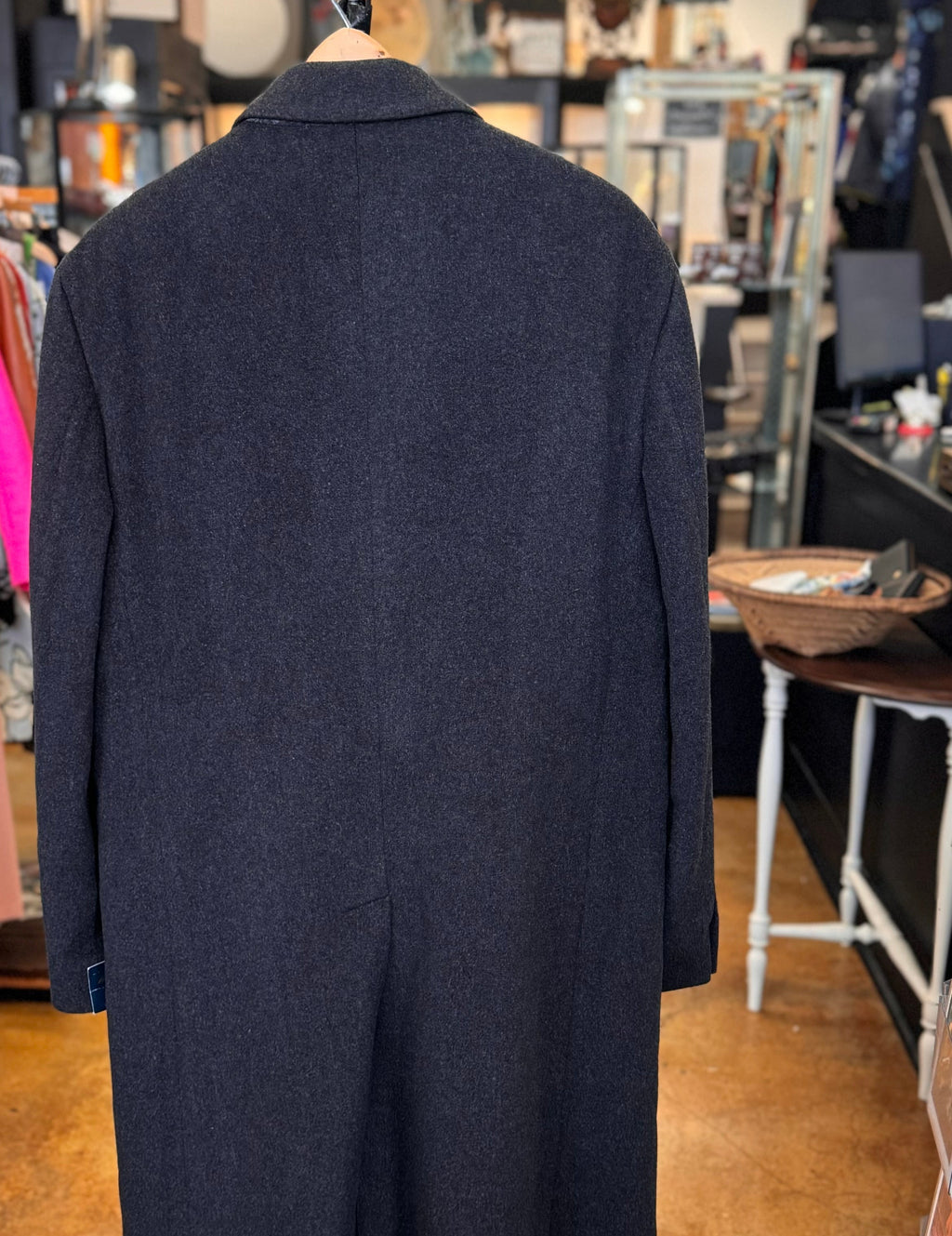 SOLD! Brooks Brothers Men’s Grey 100% Cashmere Coat Sz. 44R