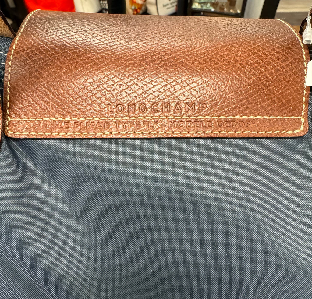 LONGCHAMP Grey Nylon Le Pilage XL Original Travel Tote Bag