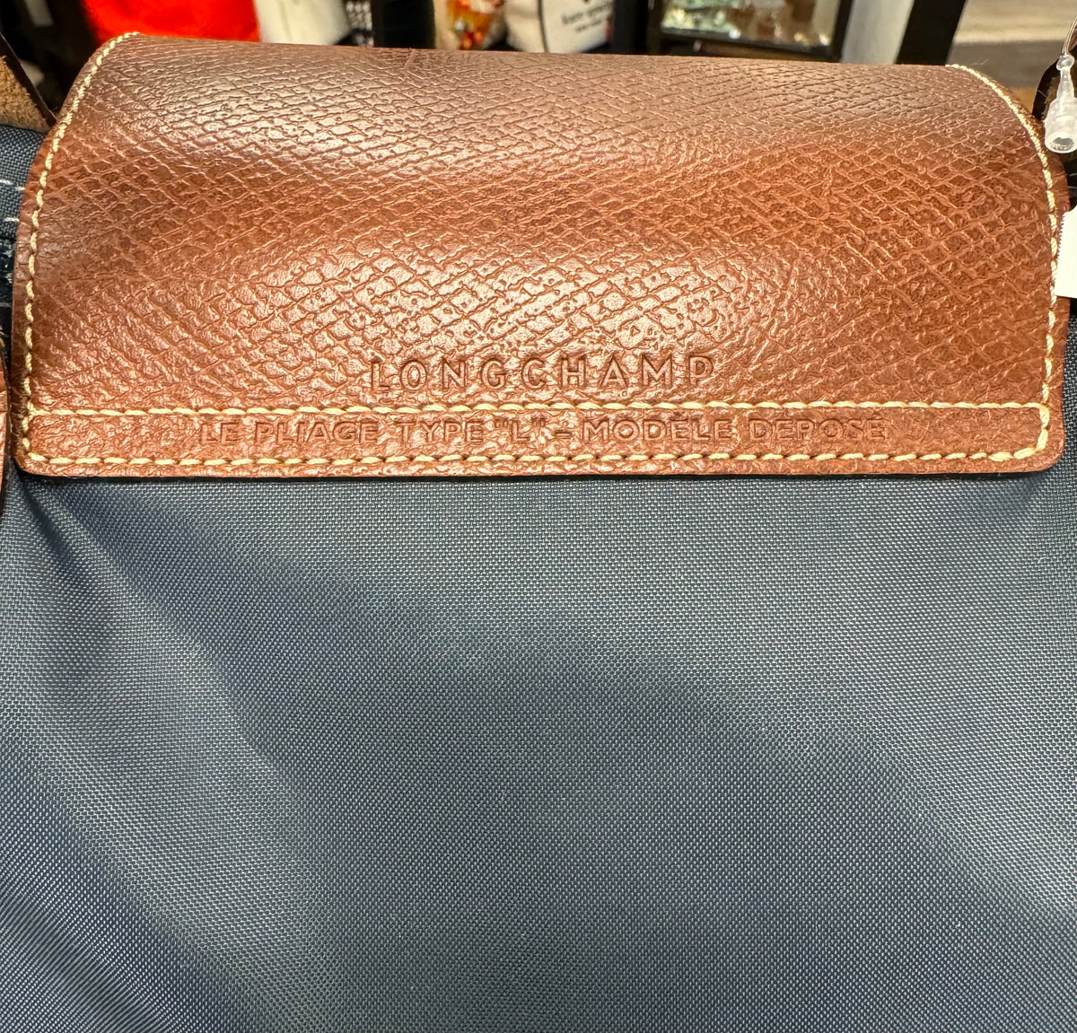 LONGCHAMP Grey Nylon Le Pilage XL Original Travel Tote Bag