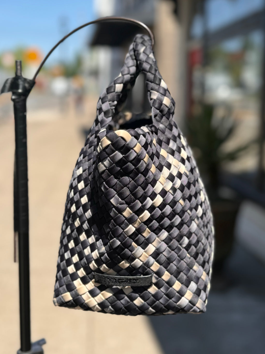 NAGHEDI St. Barry’s Watercolor Small Woven Tote Bag w/Wallet