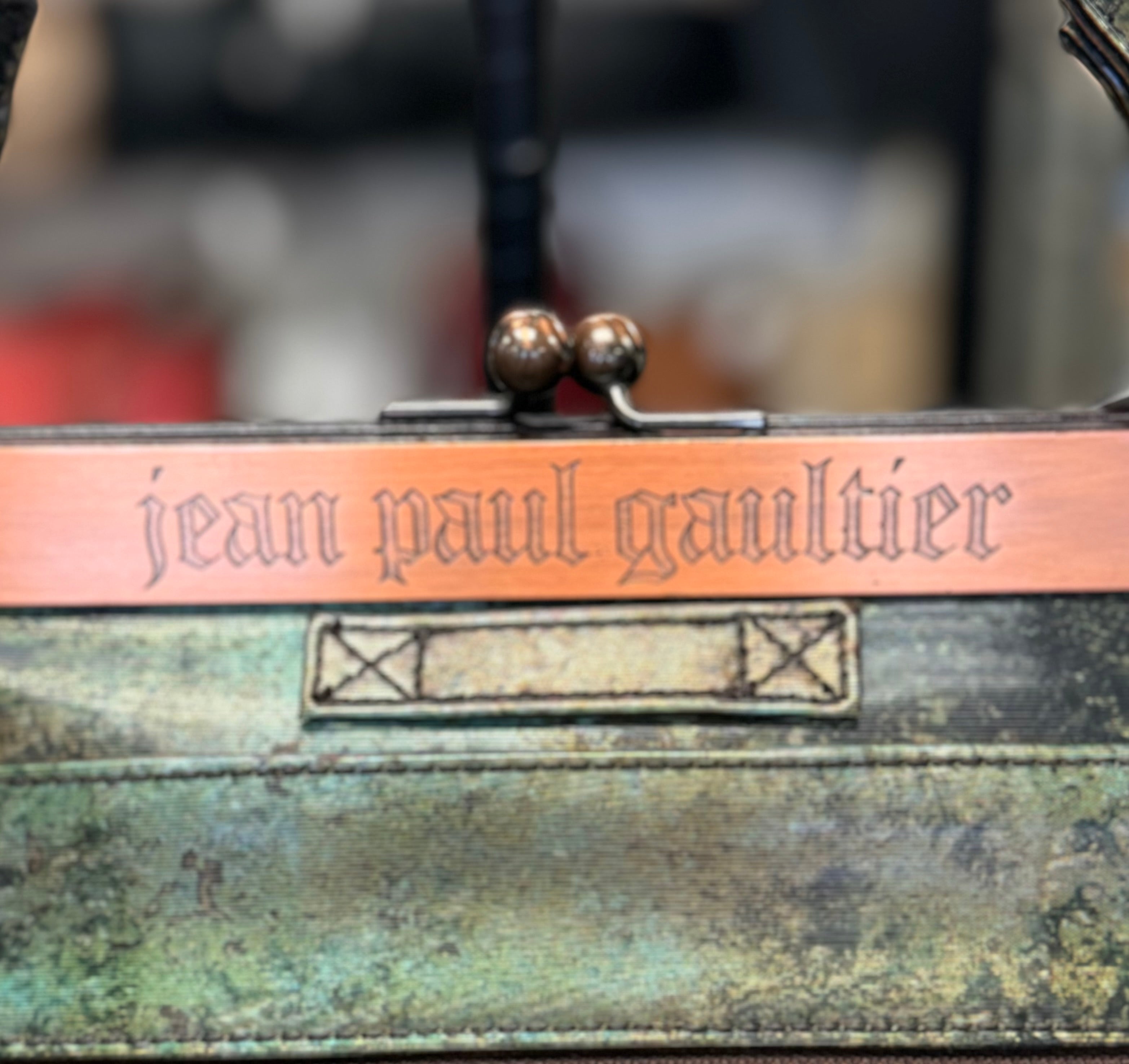 Vintage 90’s Jean Paul GAULTIER Kiss Lock V Cyber Line Bag