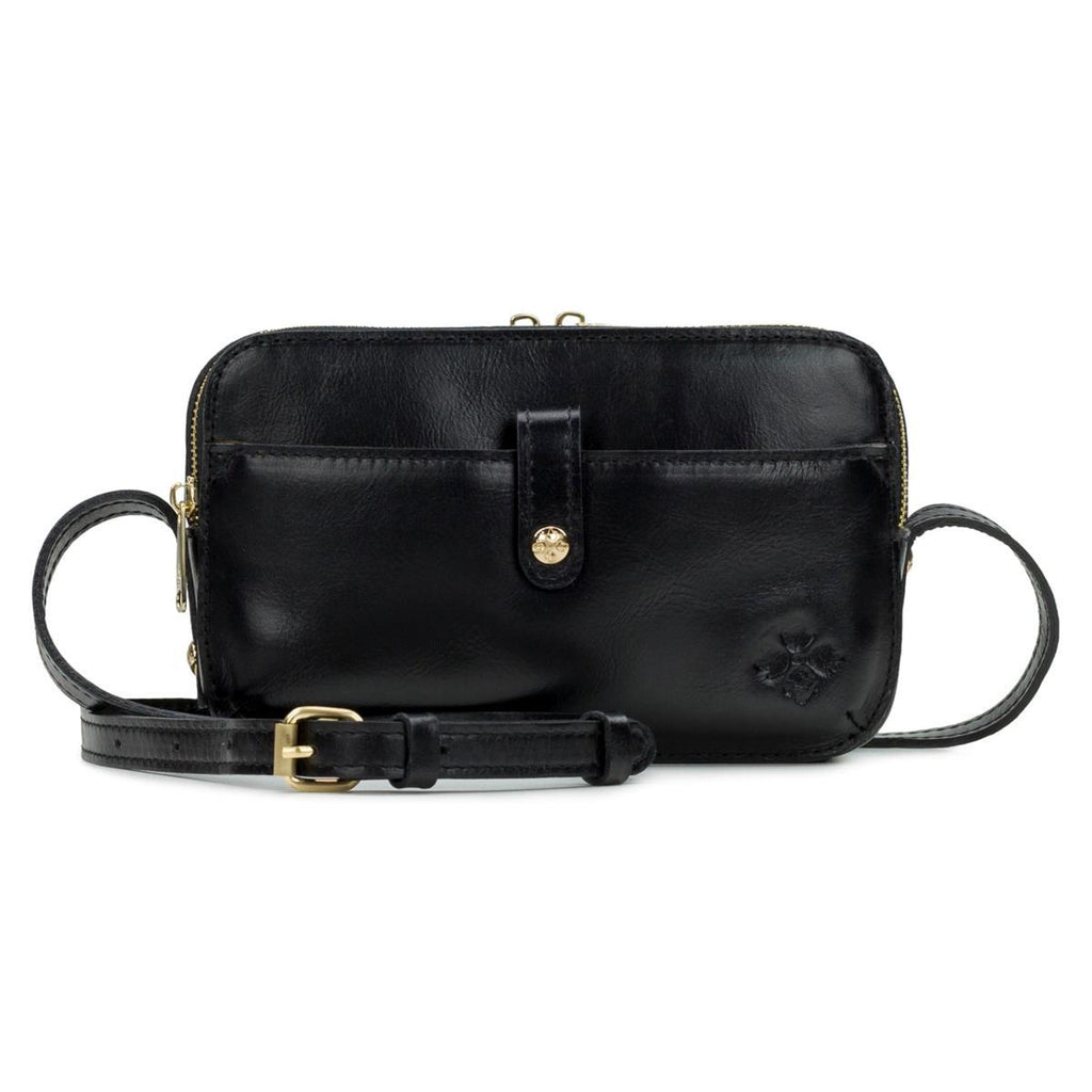 Patricia Nash Black Leather Alessa Crossbody Bag