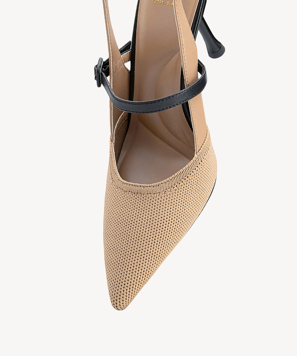 COSY ISLAND StrikeStep Elegant Pointed Toe Slingback Knit Heels Sz. 8 NEW w/Box!