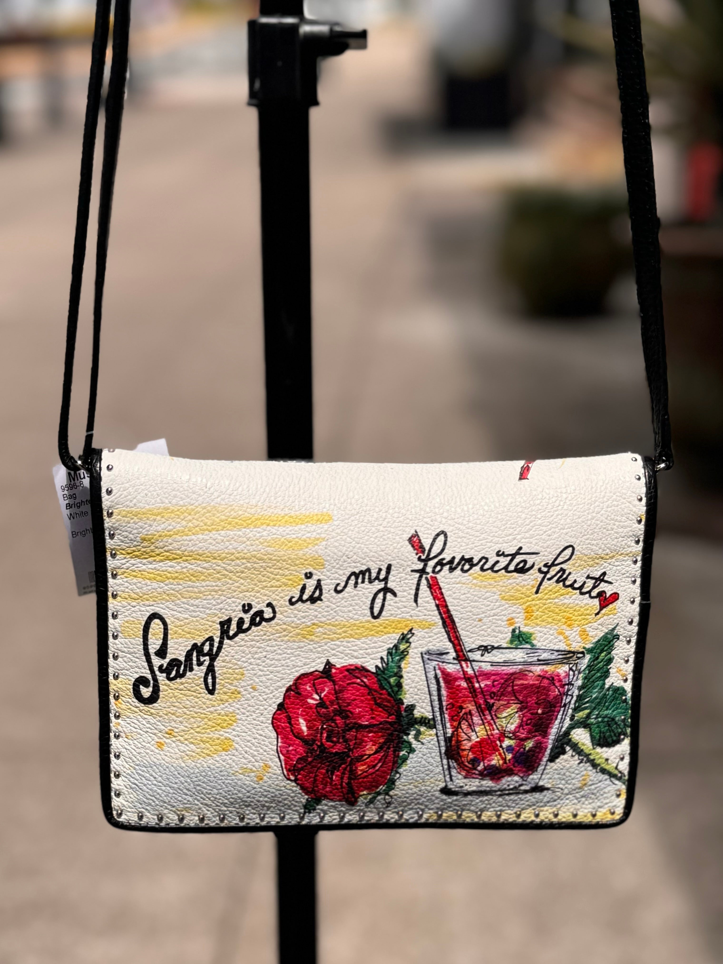 Brighton Sangria Leather Crossbody Bag