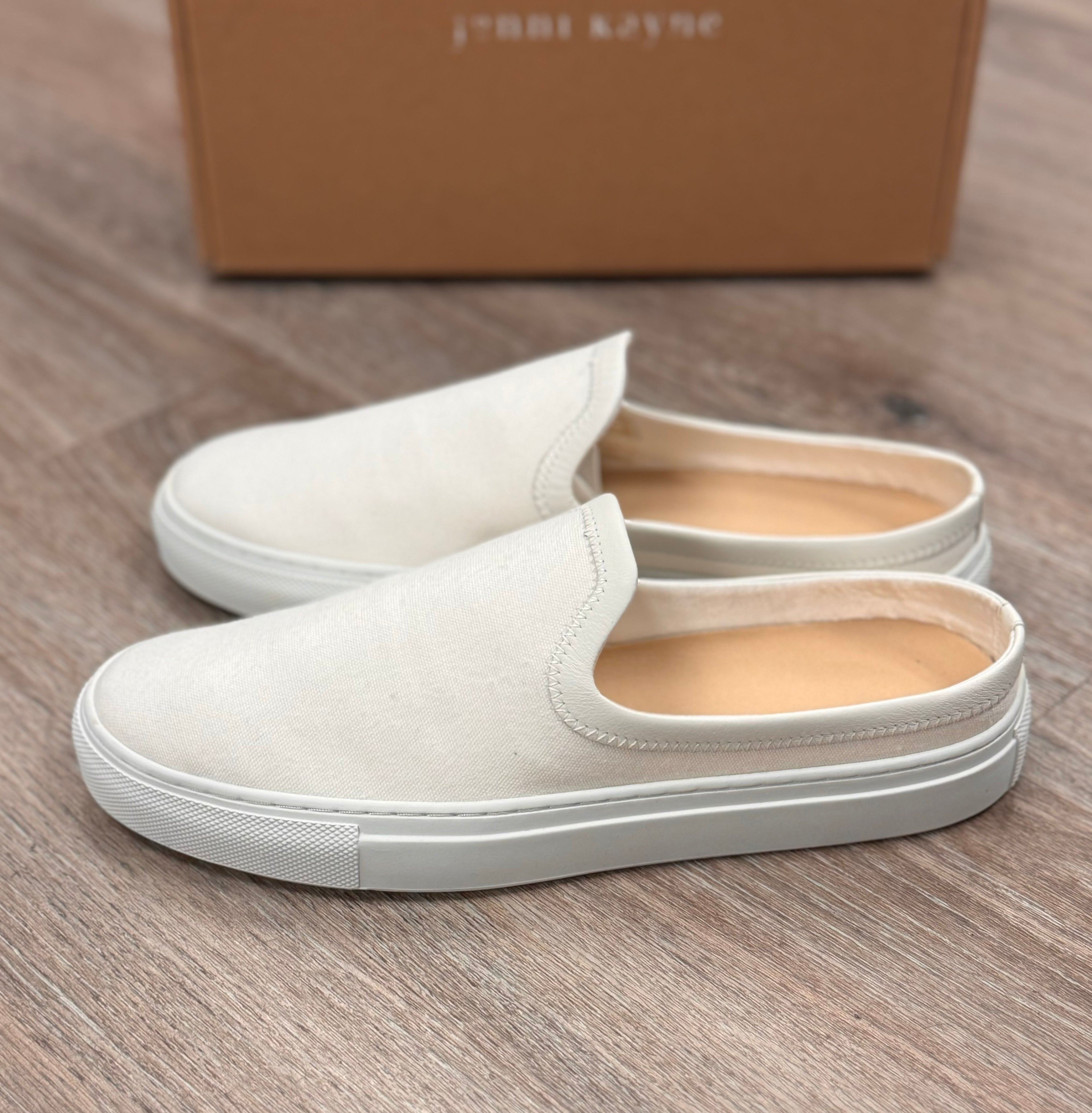 jenni kayne White Canvas Slip On Shoes Sz. 38 / 8