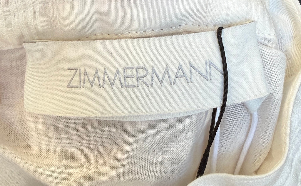 ZIMMERMAN Andie Patchwork Design Midi Lace & Checkered Jacquard Panels Skirt New! - Sz. 12