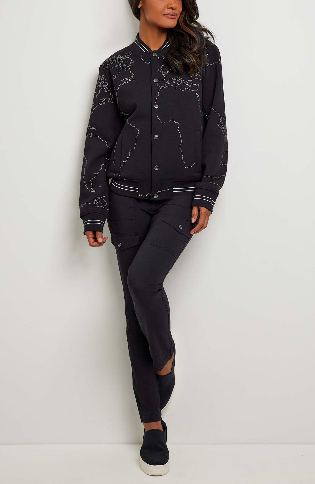ANATOMIE Map Bomber Jacket - XL