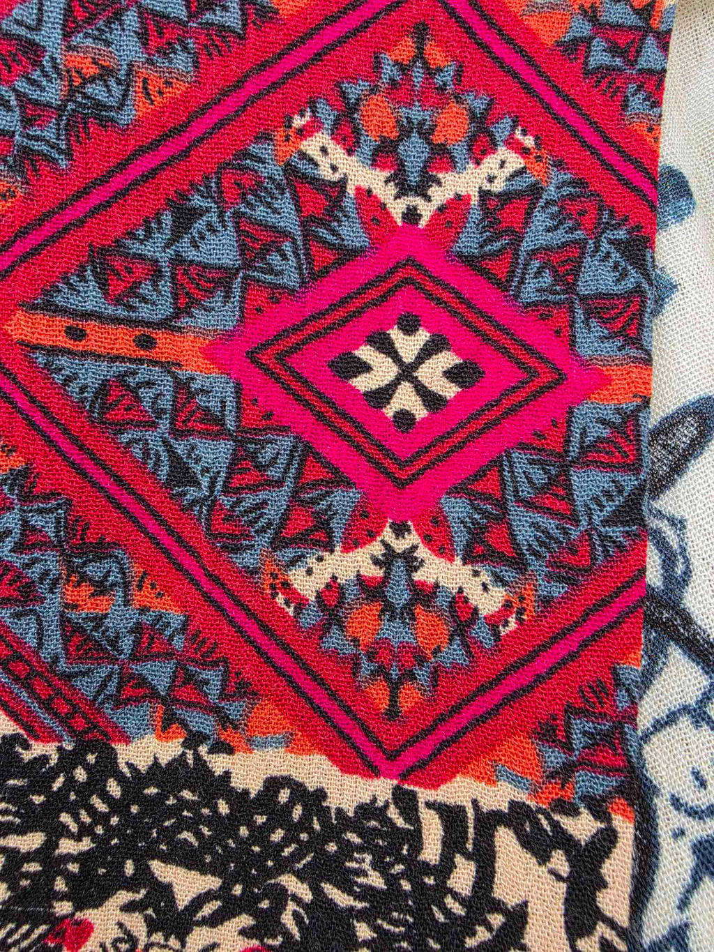 umgee Boho Longsleeve Patchwork Floral Kimono Sz. S/M
