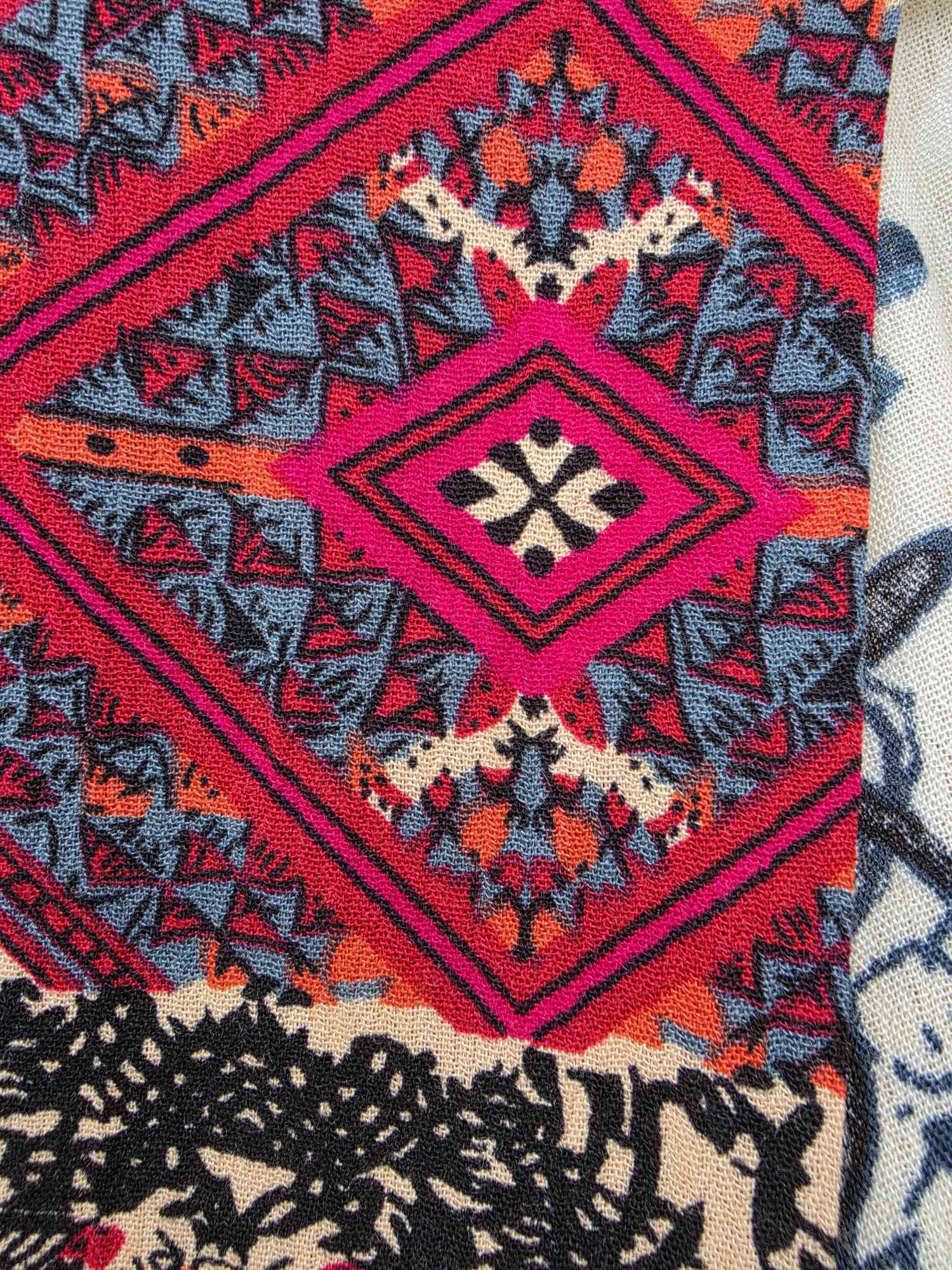 umgee Boho Longsleeve Patchwork Floral Kimono Sz. S/M