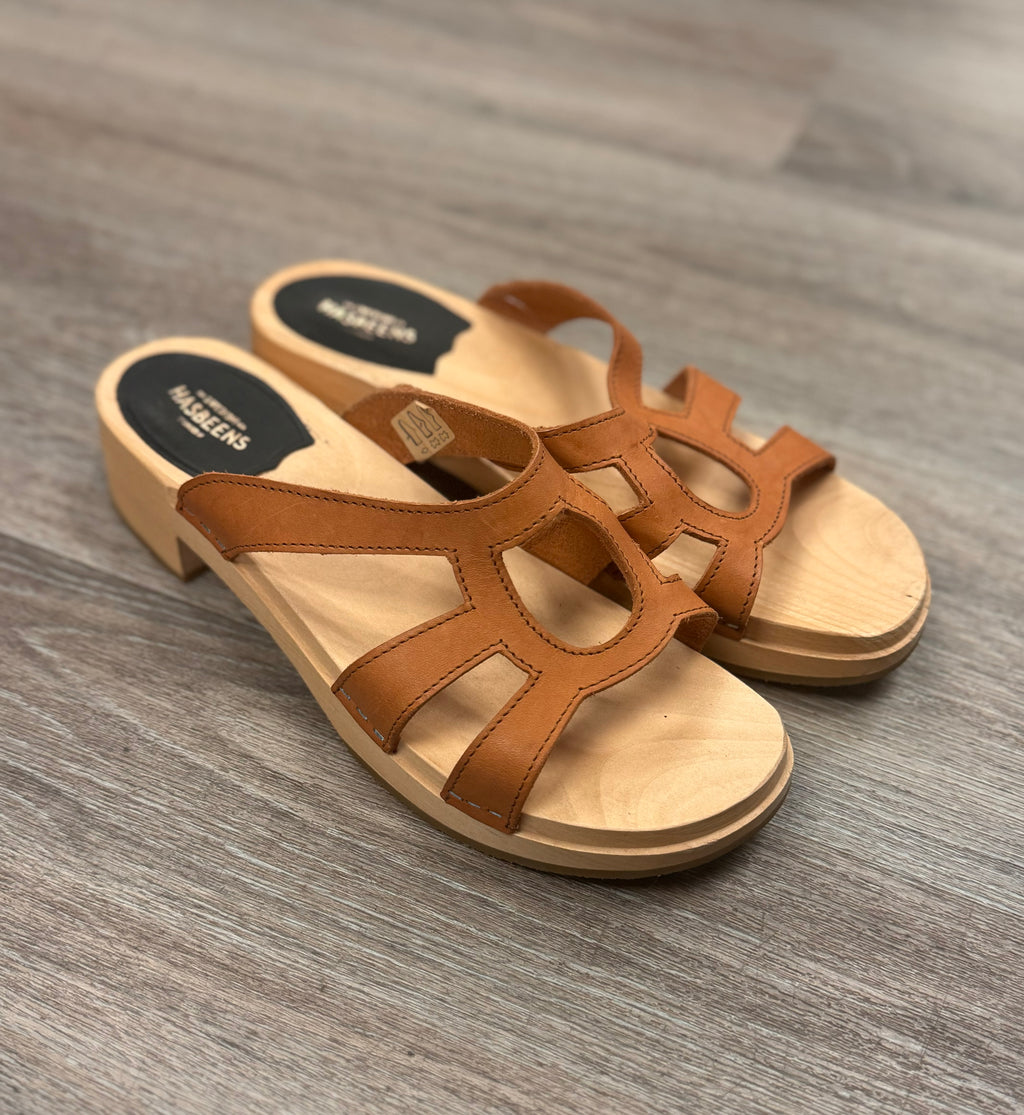 SWEDISH HASBEENS Luxury Slipper Wooden Clogs Sz. 40 / 10