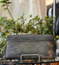 COACH Camo Leather Unisex Zip Around Wallet