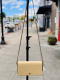 COACH Mila Signature Cream Leather Crossbody Bag NEW!
