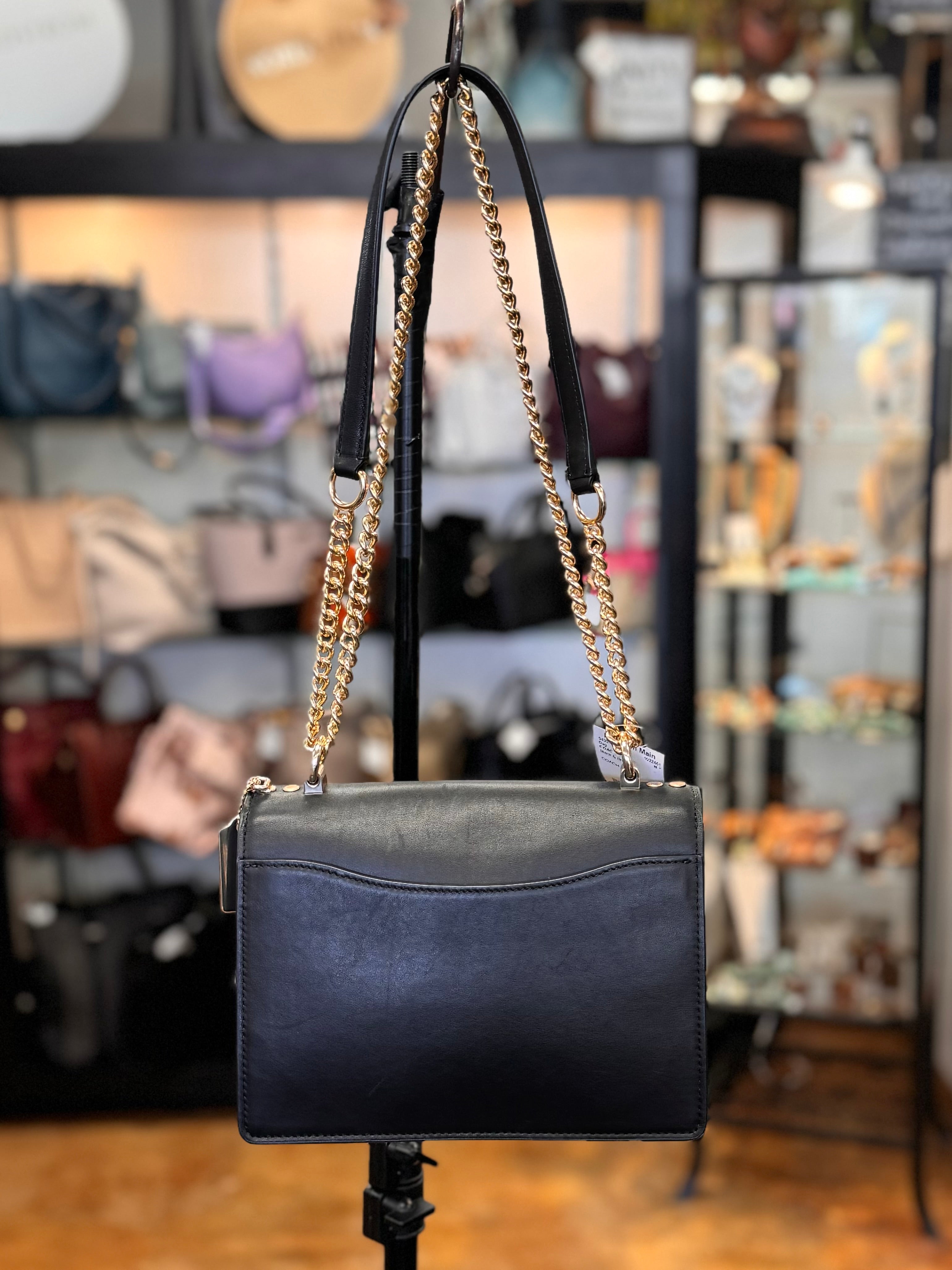COACH Klare Signature Canvas Leather Crossbody Bag