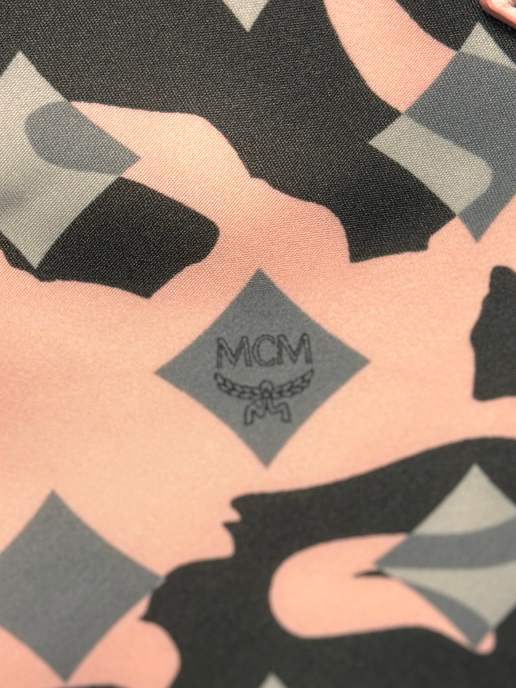 MCM Blush Pink Limited Edition Anya Tote Nylon & Leather Tote