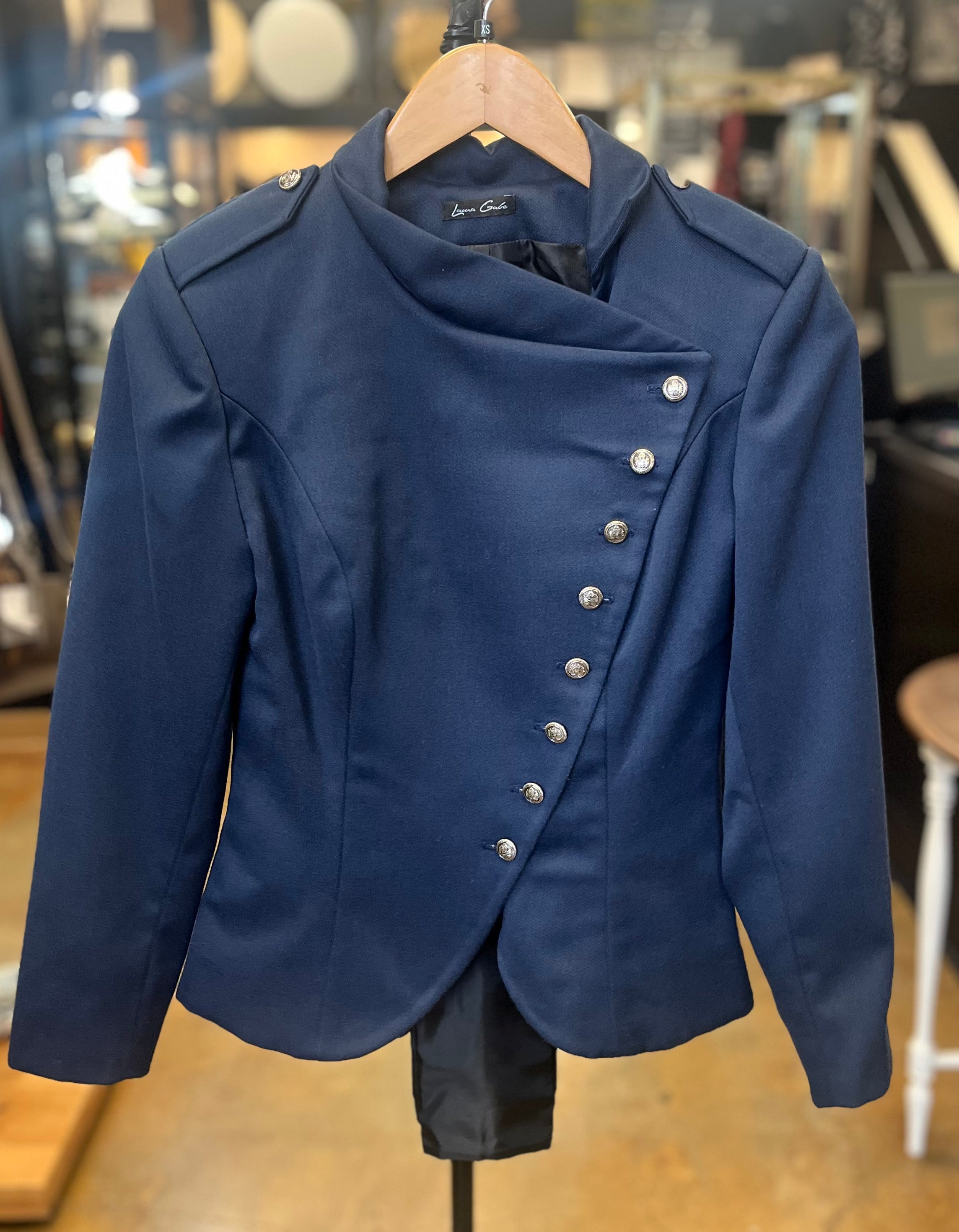 Laura Galic Military Style Wrap Blazer - XS