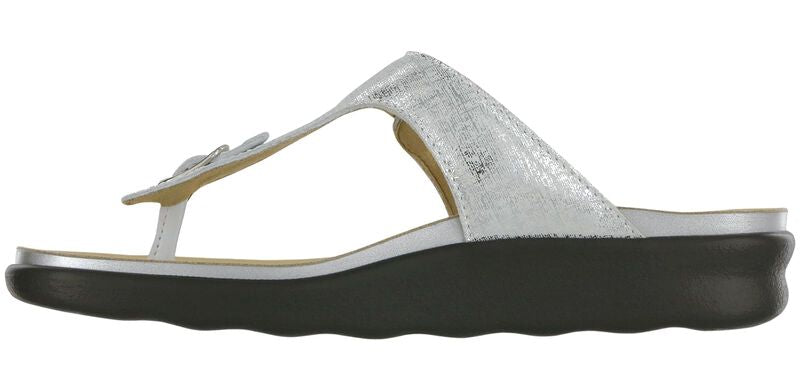 SAS Silver Thong Sanibel Sandals Sz. 11 NEW w/Box!