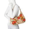 ANUSCHKA Floral Leopard Garden Embroidered Hand Painted Bag NEW!