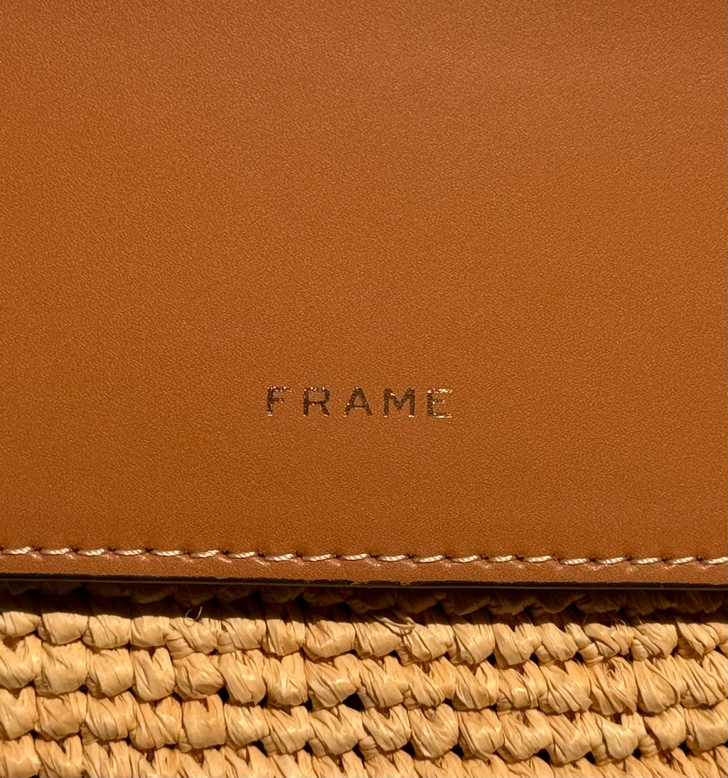 FRAME Le Market Mini Straw Tote Bag