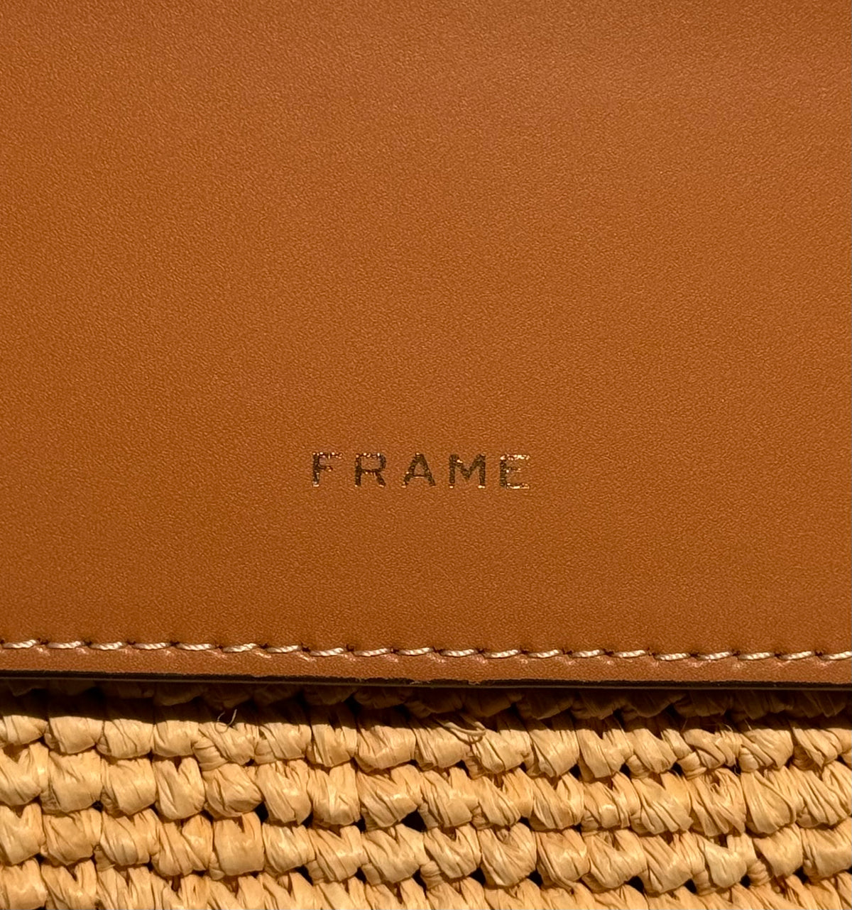 FRAME Le Market Mini Straw Tote Bag