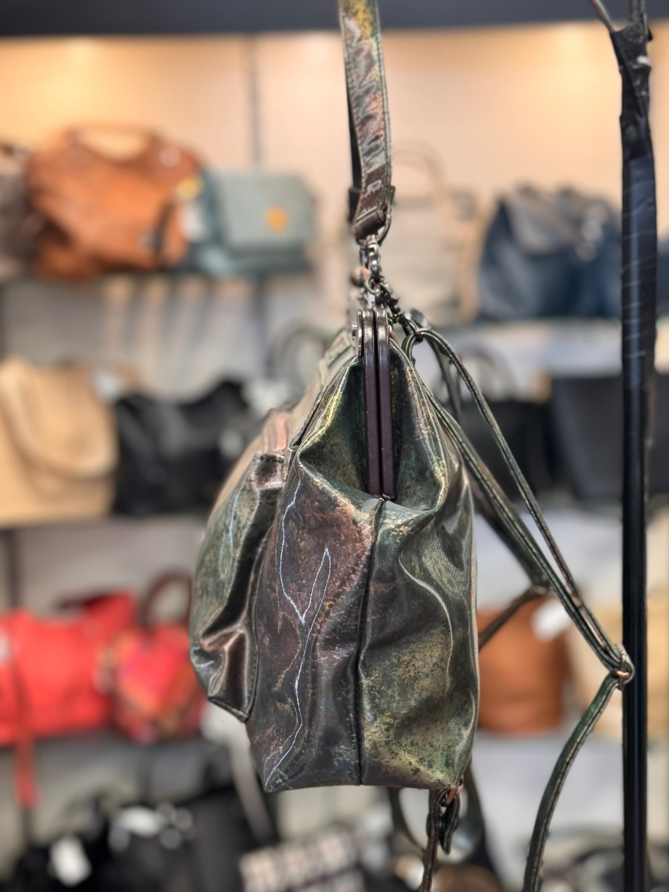 Vintage 90’s Jean Paul GAULTIER Kiss Lock V Cyber Line Bag