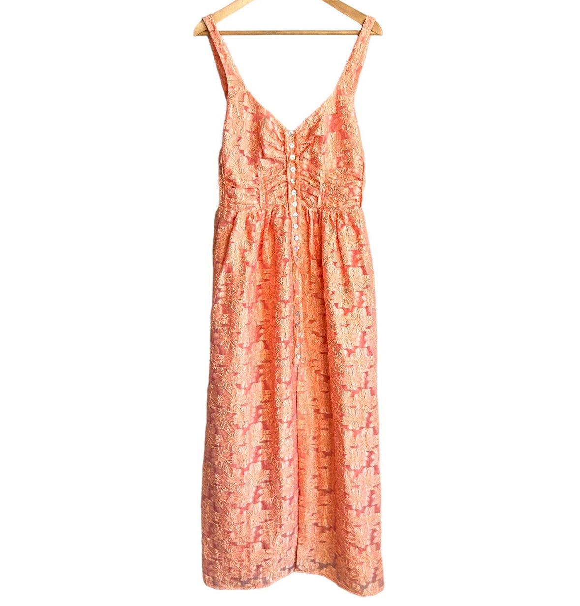 free people Orange Floral Fresh As A Daisy Dress New w/Tags - Sz. 12