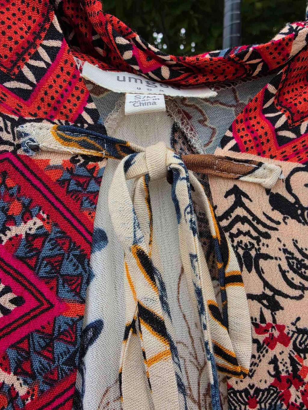umgee Boho Longsleeve Patchwork Floral Kimono Sz. S/M