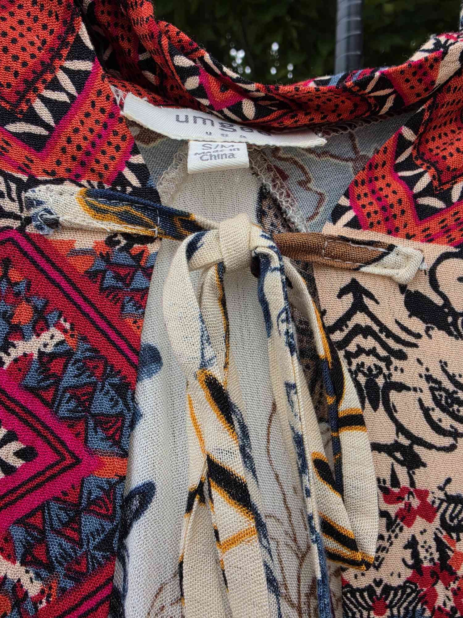 umgee Boho Longsleeve Patchwork Floral Kimono Sz. S/M