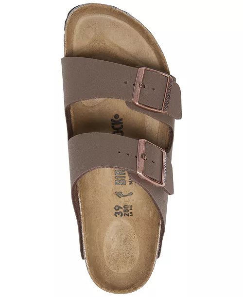 SOLD! BIRKENSTOCK Mocha Arizona Buckle Slides Leather Sandals Sz. 39 / 9