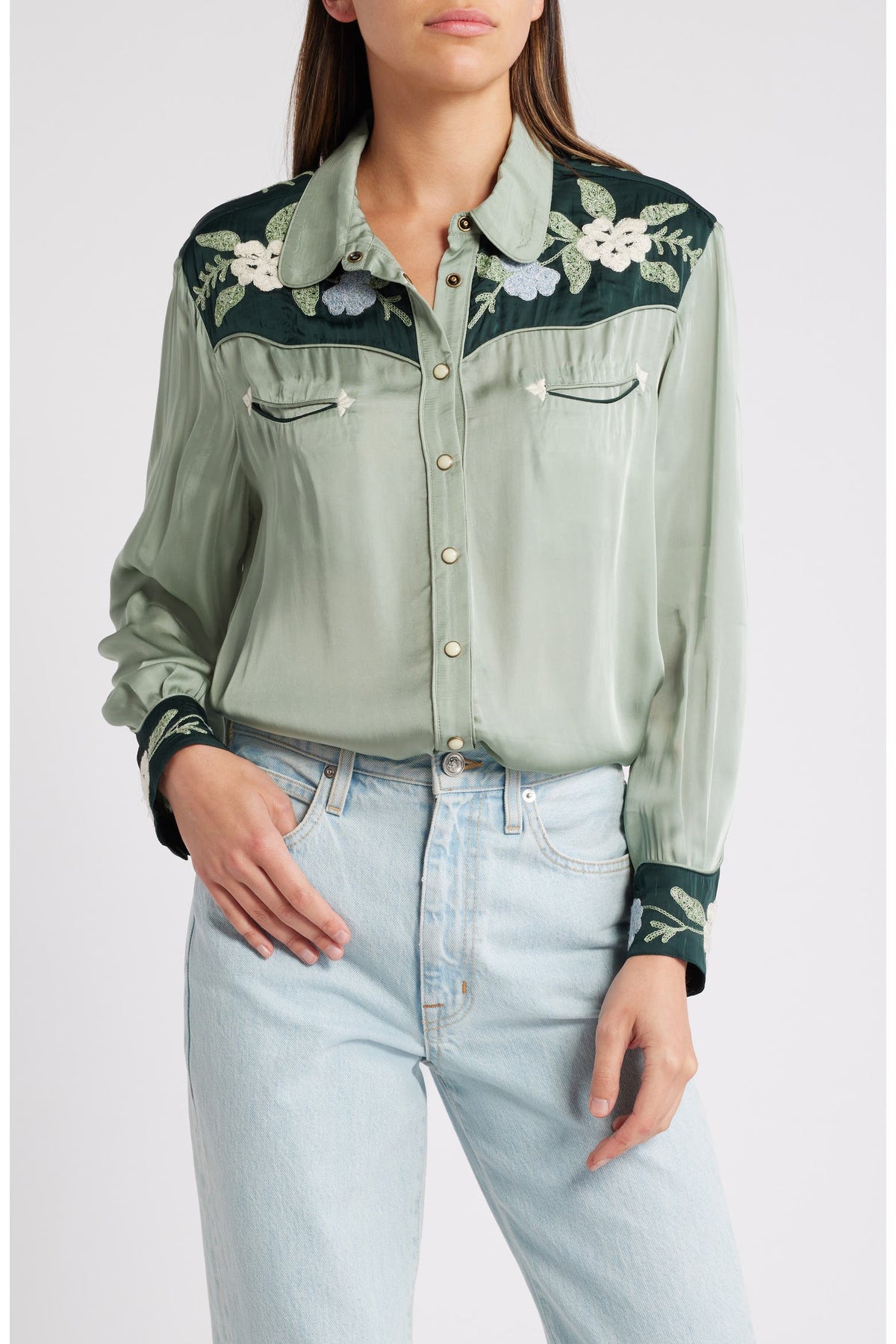 The GREAT. The Western Heritage Button Up Shirt Sz. 1 / Small
