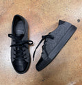 JARED LANG Grey Wool & Leather Lace Up Sneakers Sz. 40 w/Box