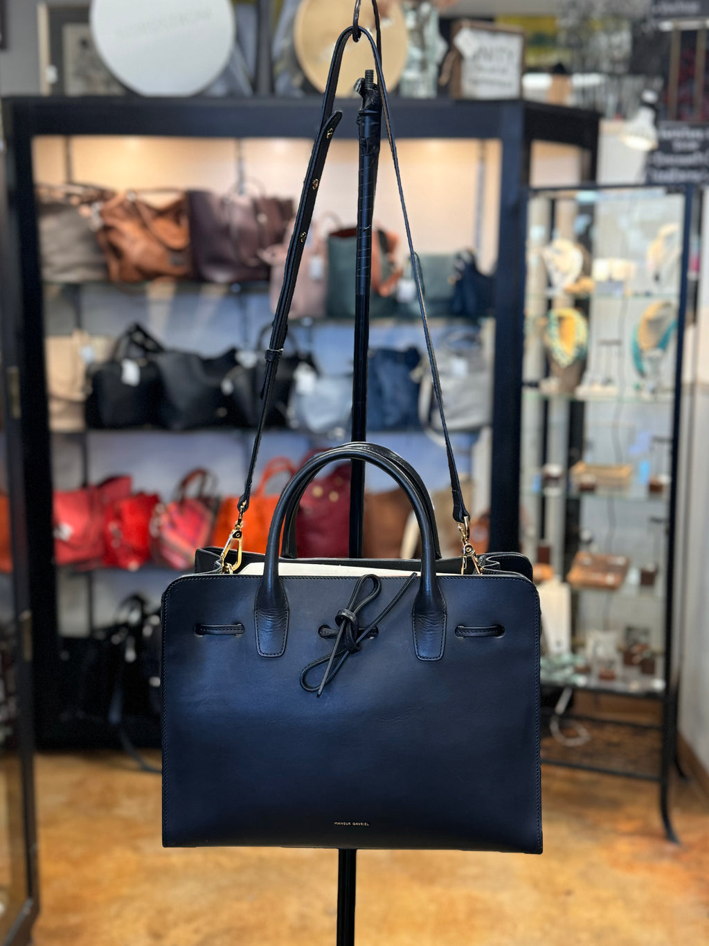 Mansur Gabriel Sun Bag in Calf Skin Leather
